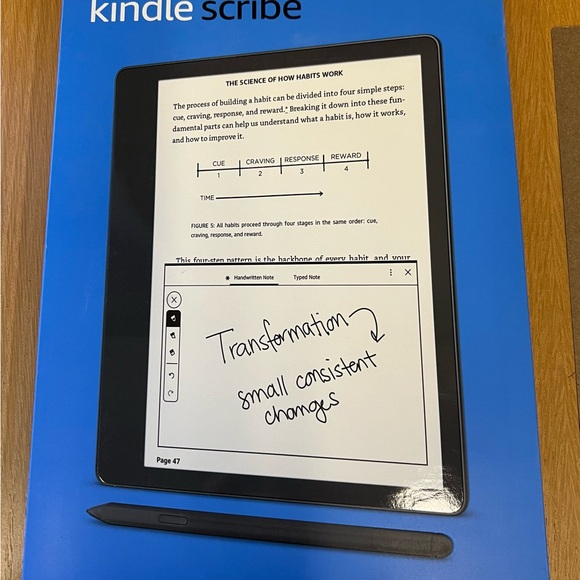 Kindle Scribe (like new) Bundle with folio cover and adapter plug - Picture 9 of 13
